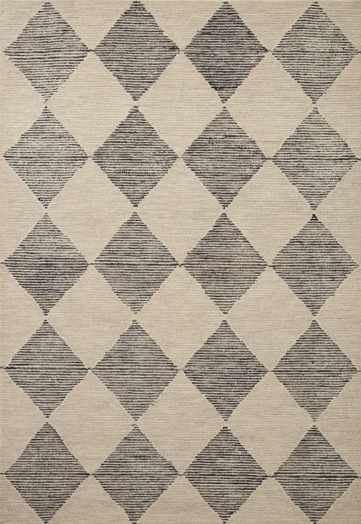 Chris Loves Julia x Loloi Francis FRA-01 Beige Charcoal Rug - 2 ft 3 in x 3 ft 9 in
